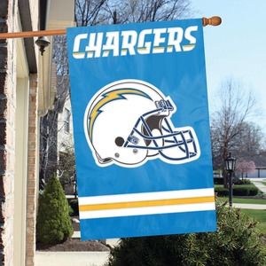Los Angeles Chargers Premium Banner Flag Embroidered Applique 44x28 Inch